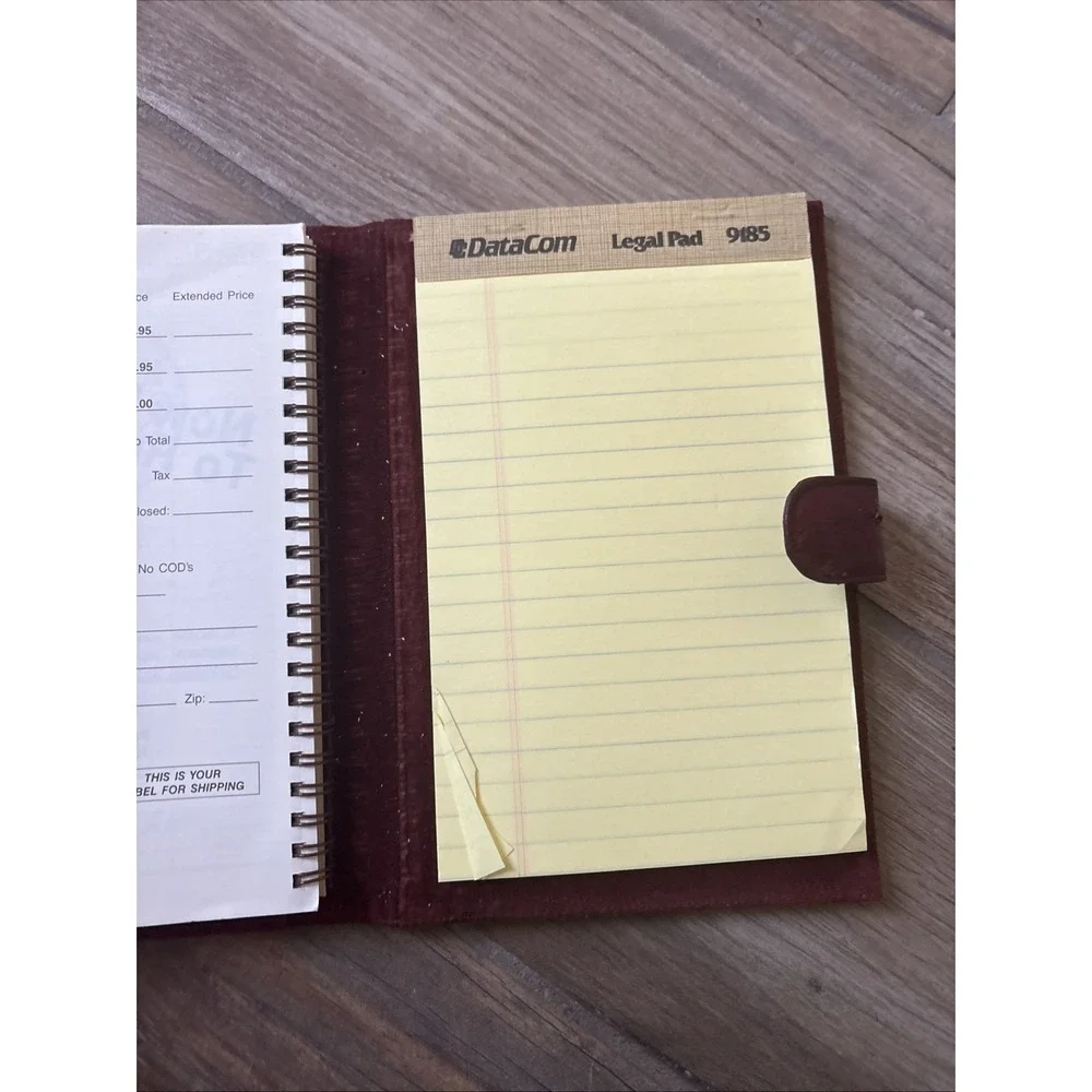 Dilana Design Group 1985 Burgundy Genuine Eel Skin Planner 6